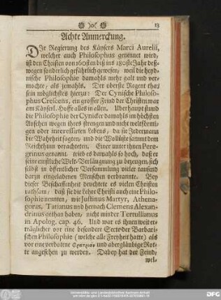 Achte Anmerckung.
