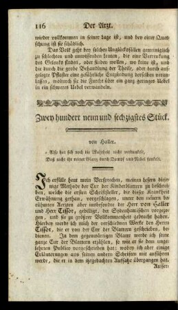 Zwey hundert neun und sechzigstes Stück