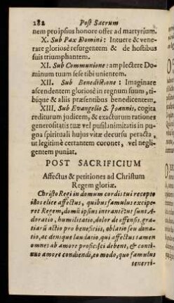 282-289, Post Sacrificium; ...