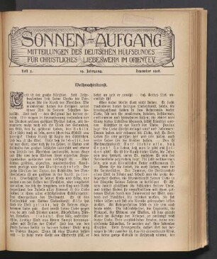 Heft 3. 19. Jahrgang.Dezember 1916