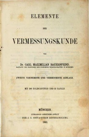 Elemente der Vermessungskunde