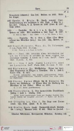 Spor (Nr. 1027 - 1036)
