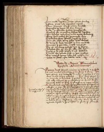 Nota de aquis mineralibus Epistolae accurtationis.