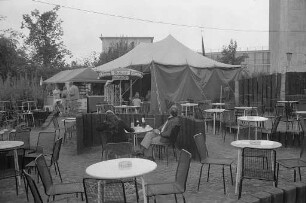 Brand im Café "Am Rosengarten" bei der Seebühne im Karlsruher Stadtgarten