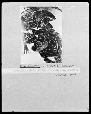 Halsamphora — Herakles ringt mit Acheloos