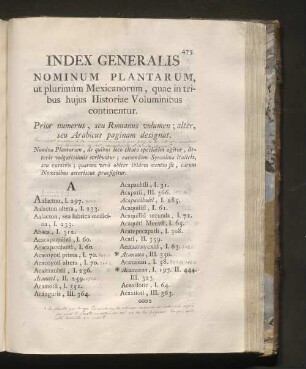 Index generalis