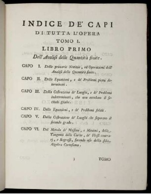 Indice De´ Capi.