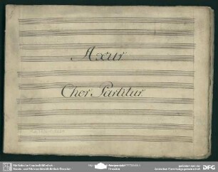 Axur re d'Ormus. Excerpts. Arr - Mus.3796-F-522A : Coro, pf, b; BPI 5; AngS 12
