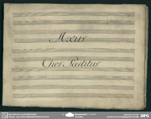 Axur re d'Ormus. Excerpts. Arr - Mus.3796-F-522A : Coro, pf, b; BPI 5; AngS 12