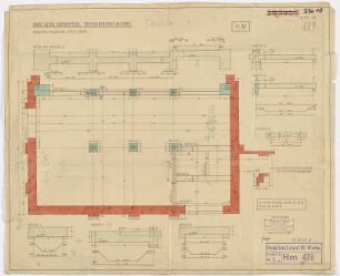 Grundriss zum Kopfbau, unter Terrain