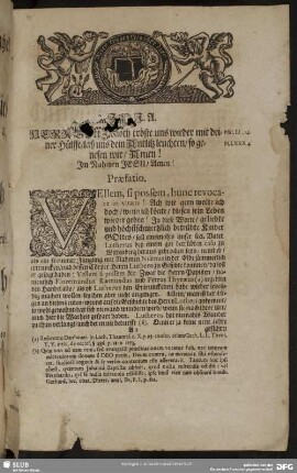 Leichenpredigt : Grab-Mahl der Schrenckendoffischen Rahel, Praefatio, Leichen-Text, Exordium, Tractatio