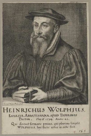 Bildnis des Heinrjchus Wolphjus