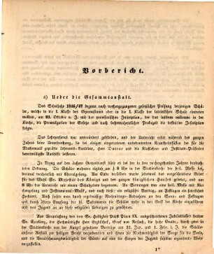 Jahres-Bericht über das Königliche Neue Gymnasium und das Königliche Erziehungs-Institut für Studirende in München : im Studienjahre ... 1846/47