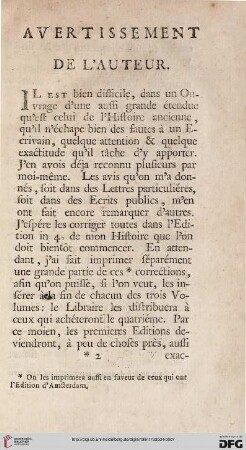 Avertissement de l’auteur
