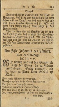 Am Feste Johannis des Täufers