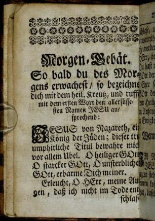 Morgen-Gebät