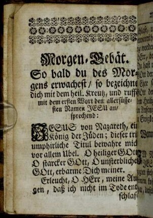 Morgen-Gebät