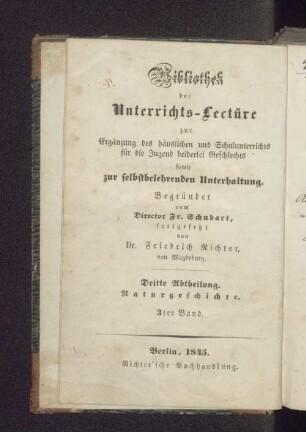 Theil 3: Darstellungen aus dem Leben der Säugethiere