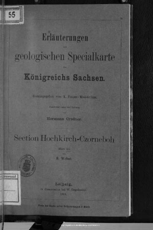 55: Section Hochkirch-Czorneboh : Blatt 55