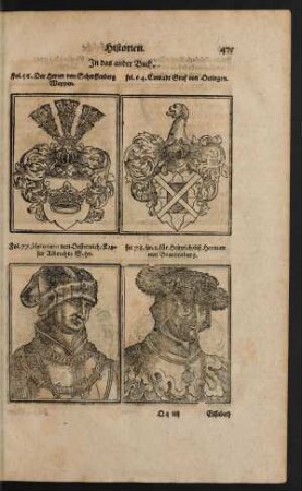 Fol. 56. Der Herren von Scherffenberg Wappen.