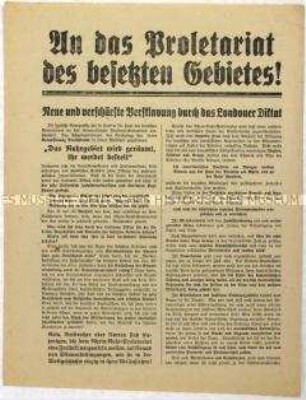 Flugblatt der KPD gegen den Dawes-Plan