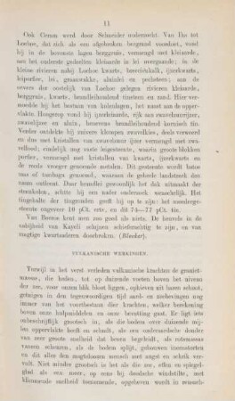 Vulkanische werkingen.