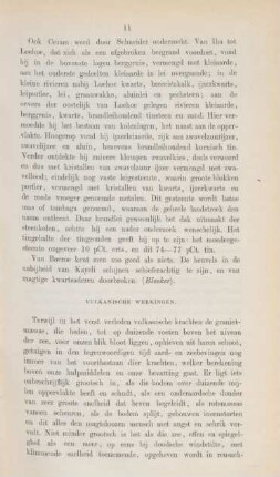 Vulkanische werkingen.