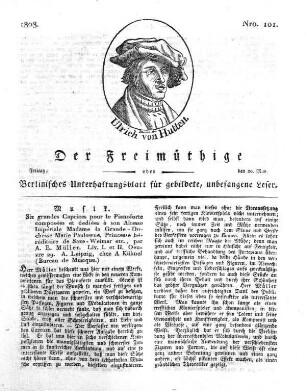 Nro. 101, Freitag, den 20. May 1808