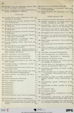 Textilien (Nr. 409-441)