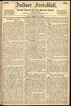 Ausgabe vom Mittwoch, den 08. Oktober 1873.