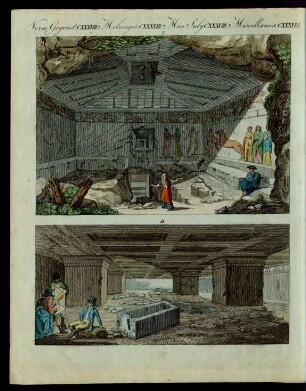 Die hetruischen Katakomben der alten Stadt Tarquinia.