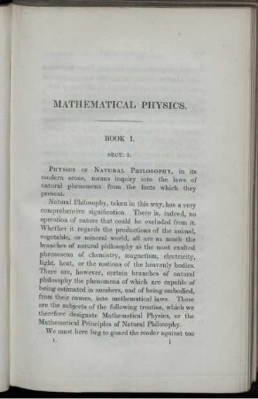 Book I. Mathematical Physics.