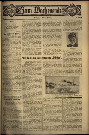 Zweite Ausgabe vom Sonntag, den 20. Januar 1935.