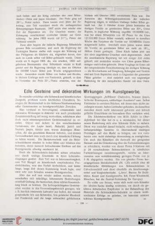 Edle Gesteine und dekorative Wirkungen im Kunstgewerbe
