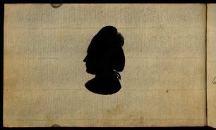 Jacobina Wilhelmmina Mayerin, Schwester (Silhouette). Lauchertal, 25.03.1782