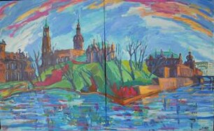 Blick über den Zwingerteich Dresden II