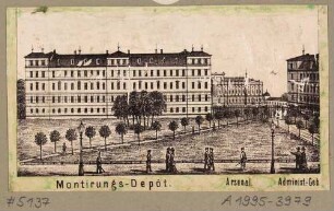 Das Montierungsdepot (Bekleidungsaufbewahrung) mit dem Arsenal (Militärhistorisches Museum)