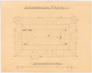 Herrenhaus, Rummelsburg-Turzig: Dachaufsicht 1:100
