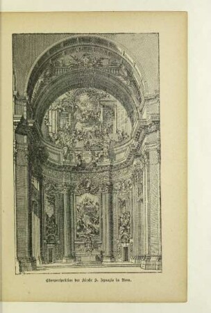 Chorperspektive der Kirche S. Ignazio in Rom