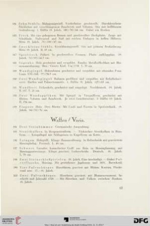 Waffen / Varia (Nr. 194 - 211)