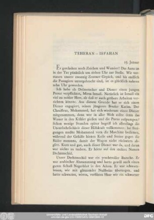 Teheran – Isfahan
