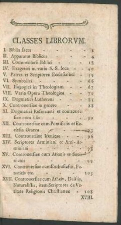 Classes Librorum