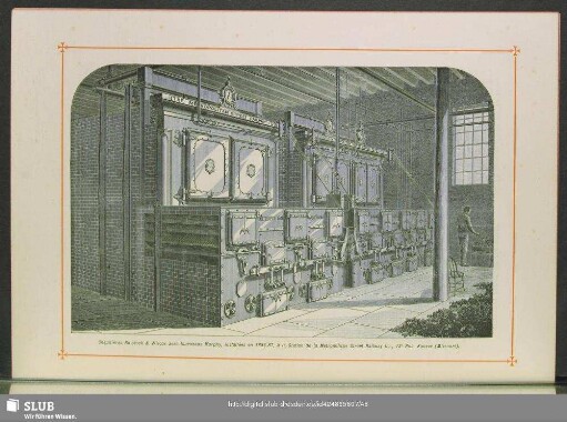 Chaudières Babcock & Wilcox avec fourneaux Murphy, installées en 1886-87, à la Station de la Metropolitan Street Railway Co., 12e Rue, Kansas (Missouri)