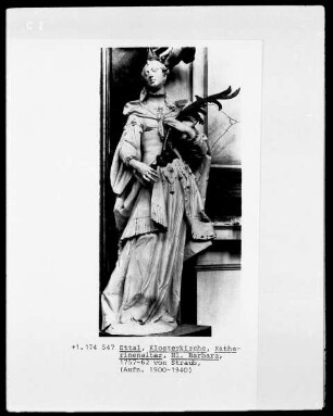 Figur am Katharinenaltar, heilige Barbara