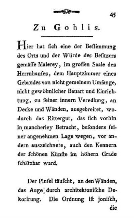 Zu Gohlis.
