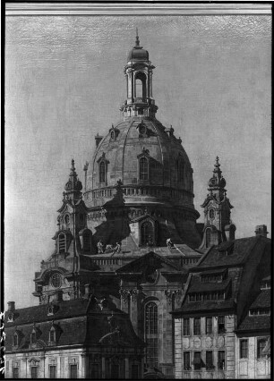 Der Neumarkt zu Dresden von der Moritzstraße aus