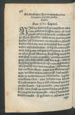 Ein künstlichen Borres zumachen ... Das XXI. Capitel.