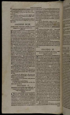 Decicio CI. - Decisio CL.