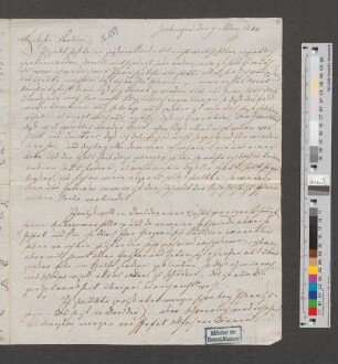 Brief an Pauline Bassenge