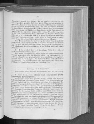 Sitzung am 6. Juni 1911.